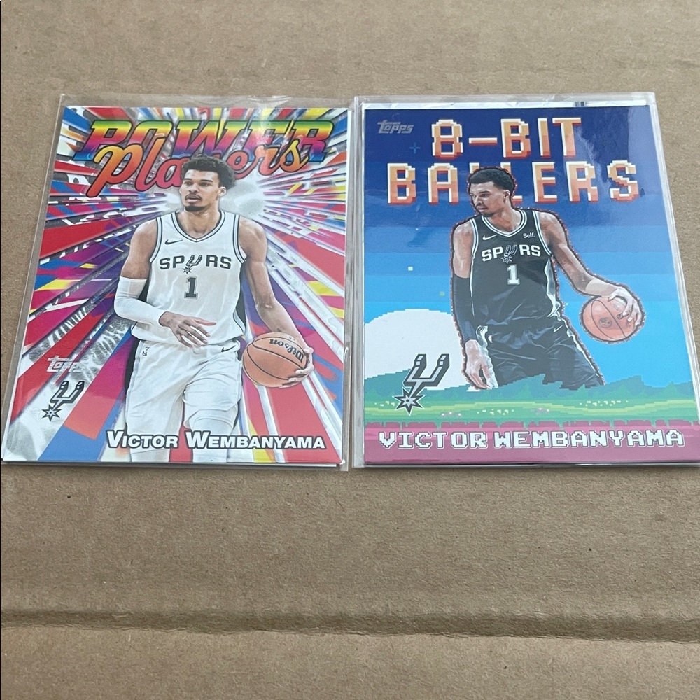 Topps Victor Wembanyama Lot 2 Basketball Cards Hottest Player
